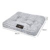 SKYLOS Small Dog Bed Soft Rose Velvet Non-Slip Pet Crate Keneel Mattress Mat
