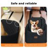 Skylos Pet Booster Dog Car Seat Safe Travel Carrier Bed Bag Basket Puppy Black