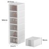 Levede Shoe Box Foldable Home Shoe Shelf Ventilated Storage Organizer 6 Pcs