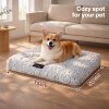 Skylos Pet Bed Luxury Dog Crate Cushion Mattress Plush Soft Bed Easy Maintain