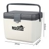 Mountview Cool Box 6L Portable Cooler Food Drinks Camping Beach Picnic White