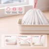 Skylos Cat Litter Bags for Robot Litter Box Drawstring 120 Pack HDPE Pink