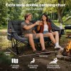 Levede Folding Double Camping Chair 2 Seater Outdoor Sofa Chair Heavy Duty 300KG