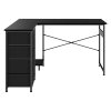 Levede Office Gaming Desk Reversible L-shaped Corner Computer Table 4 Drawers