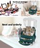 ilus Makeup Organizer Case Drawer Portable Cosmetic Jewellery Storage Box Dark Green
