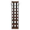 Levede Shoe Rack Storage Organiser 9 Tier Industrial Shoe Shelf Adjustable Brown