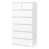 Levede Tall Chest of Drawers White Storage Cabinet for Bedroom Hallway Home
