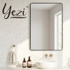 Yezi Wall Mirror 50x75cm Bathroom Bedroom Hallway Vanity Mirror Tempered Glass