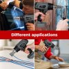 Traderight For 21V Battery Hot Air Gun Cordless Electric Heat Gun with 5 Nozzles