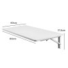 Levede Wall Mounted Table Foldable Floating Computer Desk Study Workstation 80cm