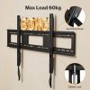Levede TV Wall Bracket Slim for 32-85 In Flat LED LCD OLED Plasma VESA 800x400
