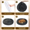 Skylos Dog Bed Donut Soft Large Plush Cat Calming Beds Pet Anti Anxiety Washable