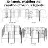 Levede 10 Pack Animal Barrier Metal Decorative Garden Fence Outdoor Pet Border