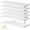 Levede Floating Shelves 6 Pack Modern Wall Shelves White Home and Office