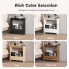Levede Narrow Side Table Slim End Table Sofa Accent Table Magazine Storage Shelf