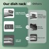 Toque Dish Drainer Drying Rack Stainless Steel Plate Cutlery Holder Drip Tray
