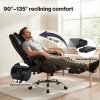 Levede Office Chair Big Tall High Back Heavy Duty PU Recliner Executive Chair