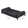 Levede Under Bed Storage Boxes with Lids, 46L x2, Rolling, Black, Oxford