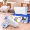 Skylos Cat Litter Bags Auto Scoop Bin Liners Heavy Duty Drawstring 40 Pack Blue