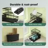 Toque Dish Drying Drainer Rack 3 Tier with Drip Tray Plate Cup Cutlery Holder