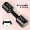 Centra A Pair Of 1KG To 2.5KG Adjustable Dumbbells With Metal Weight Black