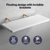 Levede Floating Shelves 6 Pack Modern Wall Shelves White Home and Office