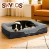 Skylos 91cm Dog Bed Orthopedic Memory Foam Pet Cushion Washable Puppy Mattress