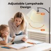 Emitto Standing Floor Lamp Living Room with Led Light Corner Remote Foot Switch
