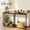 Console Hall Table Slim Entryway Hallway Sofa Table Display Shelf Industrial