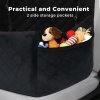 Skylos Dog Booster Car Seat Travel Carrier Bed Basket for Pet up to 55lbs Black
