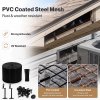 Mountview Bird Proofing Mesh Set PVC 60 Fixing Clips 30m for Solar Panel Black