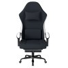 Levede Office Desk Chair Fabric Gaming Recliner Adjustable Height Swivel Black