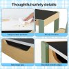 Levede Kids Table and Chair Sets 3-in-1 Study Toy Storage MDF Safe Design Green