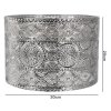 Emitto Ceiling Light Shade Moroccan Style Silver Chrome Pendant Shade Lamp Decor