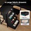 Levede Office Gaming Desk Reversible L-shaped Corner Computer Table 4 Drawers