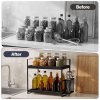 Levede Bathroom Organiser Countertop 2 Tier Perfume Skincare Storage Shelf Black
