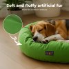 Skylos Dog Bed Donut Soft Large Cat Beds For Calming Pet Anti Anxiety Washable L