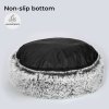 Skylos Dog Bed Cat Beds Washable Large Puppy Soft Warm Calming Cushion Round