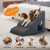 Skylos 4-Step Pet Stairs for Bed Sofa High Density Foam Dog Ramp Non-Slip Ladder