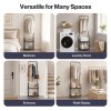 Levede Clothes Rack Heavy Duty Garment Rack 2 Shelf Locking Wheels Bedroom Black
