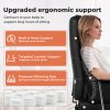 Executive Office Chair Heavy Duty Wide Spring Cushion Recliner Footrest 150kg