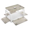 Levede 2X Folding Storage Container Large with Lid Stackable on Wheel Plastic