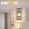 Emitto Ceiling Light Shade Moroccan Style Silver Chrome Pendant Shade Lamp Decor