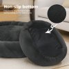 Skylos Dog Bed Small Donut Soft Plush Pet Cat Beds Calming Anti Anxiety Washable