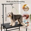 Skylos Dog Grooming Table Arm Adjustable 270 Steel Clamp Hammock for Home Black