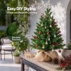Santaco Christmas Tree Xmas Spruce Cement Base 75 PVC Tips Tabletop Indoor Green
