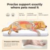 SKYLOS Dog Bed Mattress Soft Plush Pet Bed Non Slip Crate Mat M L 74x53cm Foam