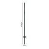 Metal Fence Posts 5Ft 10Pc Set U Shape Powder Coated for Garden Boundary Green