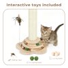 Skylos Cat Scratching Post Strong Natural Sisal Pole 45cm Activity Center Toys