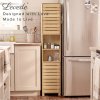 Levede Bathroom Storage Cabinet Hallway Tall Cupboard Adjustable Shelves Oak